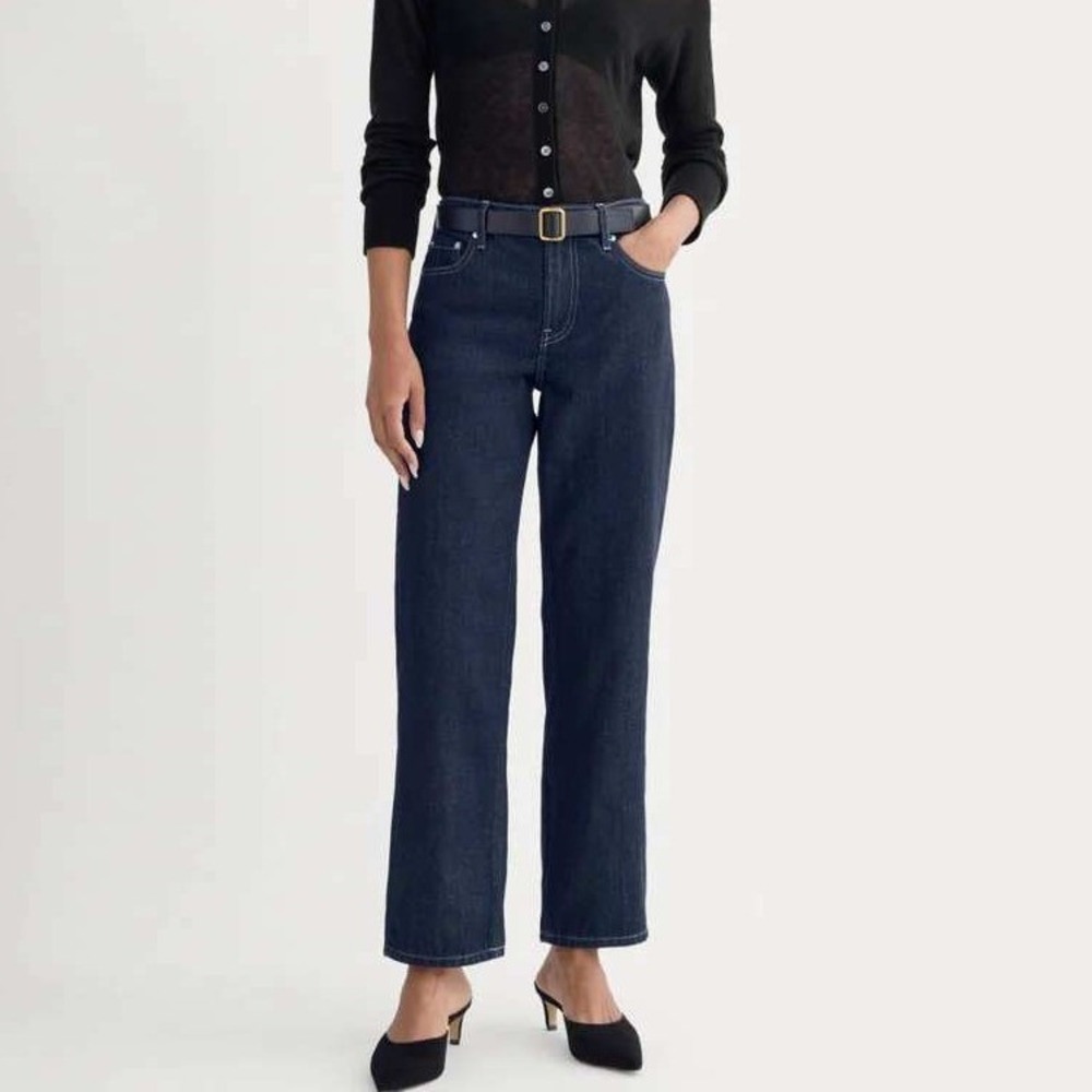 Everlane The Boyfriend Jean Women 31R Tungsten Rinse Organic Cotton LR Straight - Picture 1 of 10